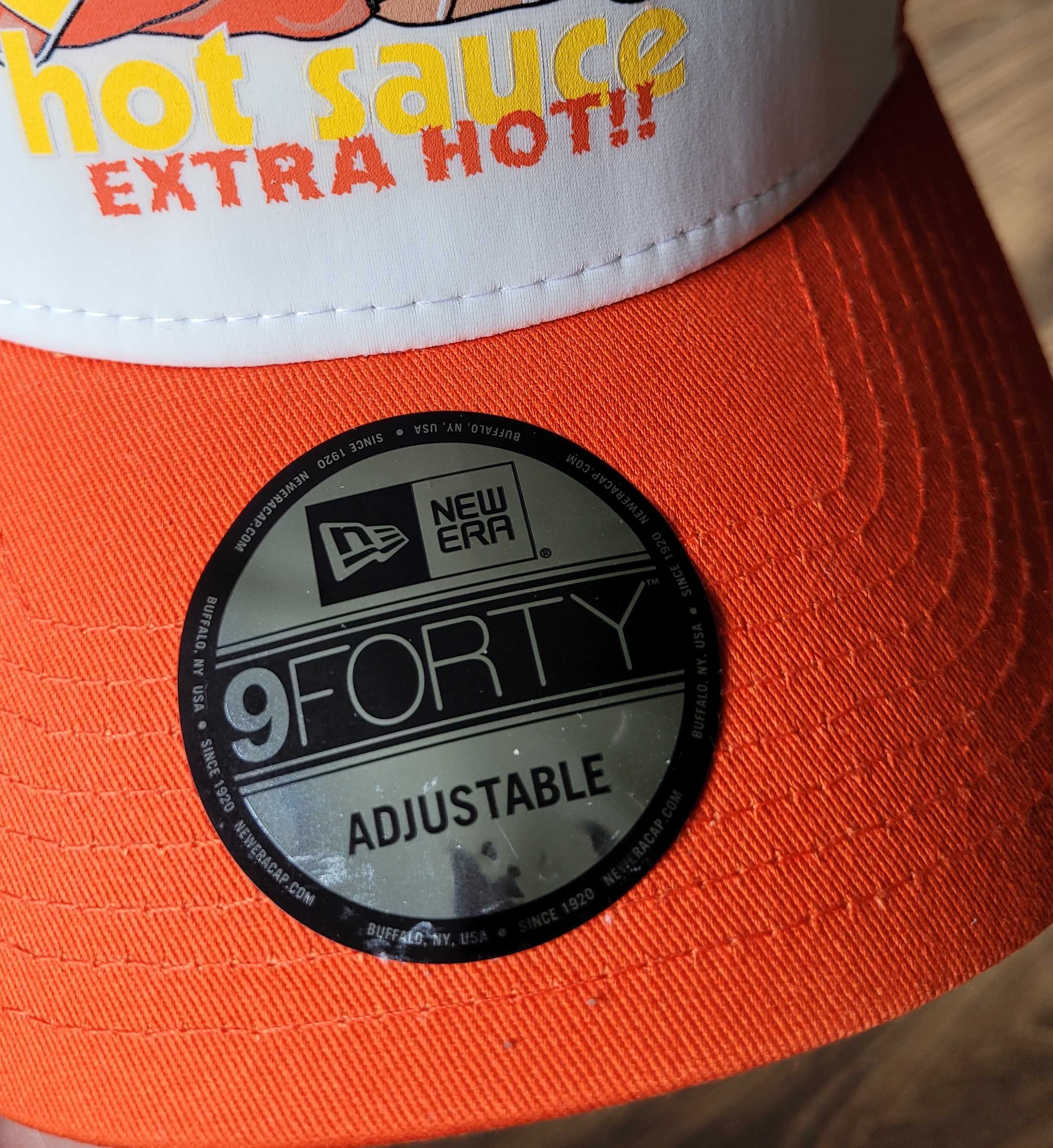 czapka z daszkiem New Era Trucker Food Hot Sauce Pizza pomarańcz NOWA
