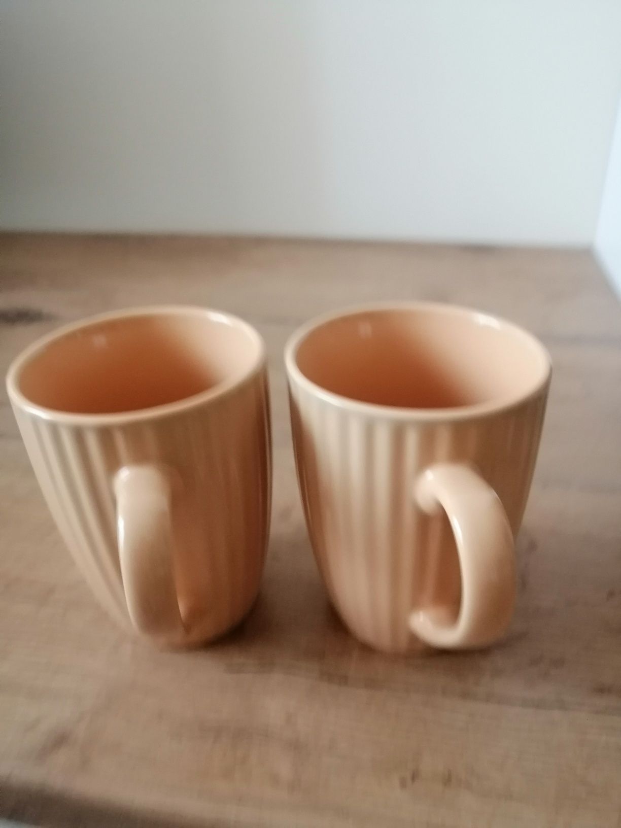 Komplet nowych kubków ceramicznych 2 sztuki