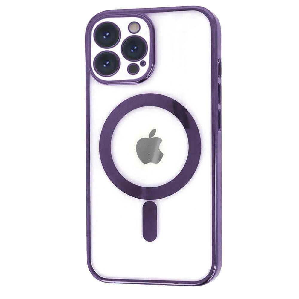 Etui do iPhone 15 Pro MagSafe Case z osłoną aparatu fioletowe
