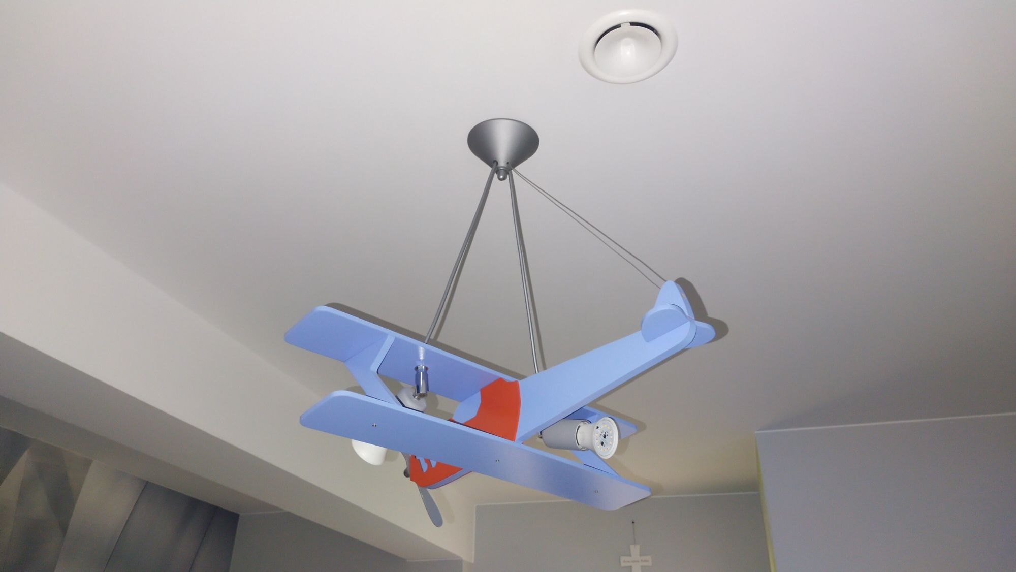Żyrandol lampa oświetlenie samolot dla dzieci