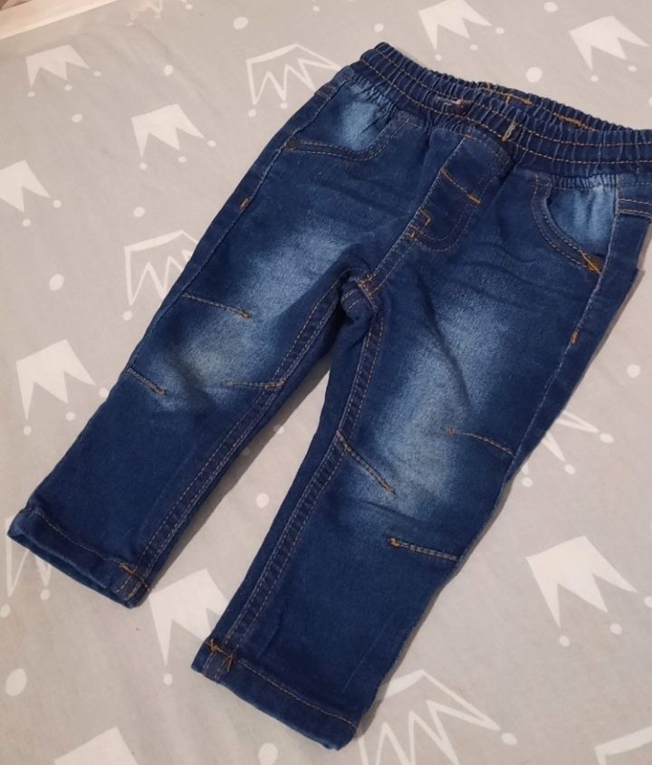 Chłopięce spodnie jeansowe / rozmiar 74
