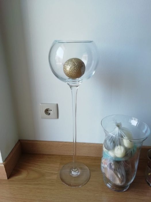 (TOTAL) de Seis (6) Peças em Vidro para Decoração (BOM ESTADO)