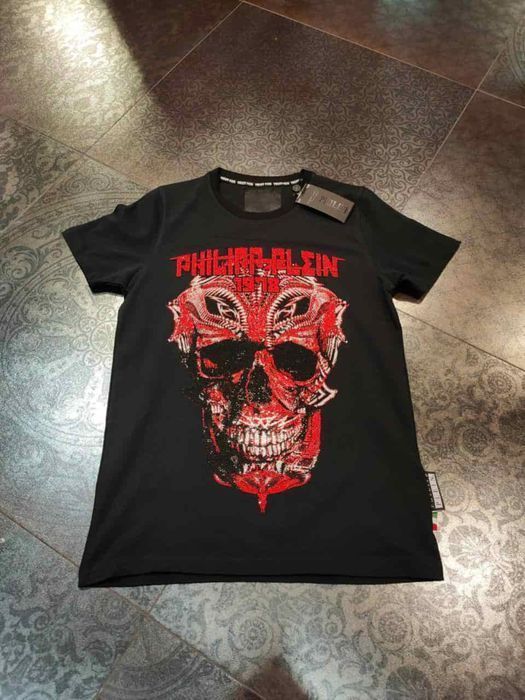 Футболка мужская футболка Philipp Plein с черепом