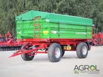 Przyczepa dwuosiowa pronar PT610 i PT612 szerokość paletowa 10/12 ton