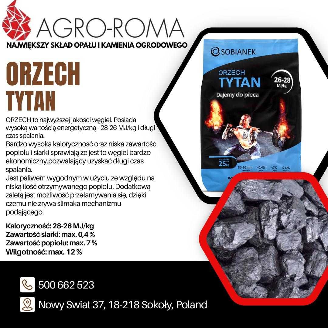 Pellet ekogroszek Opał wegiel paczka, Sokoły z Dowozem