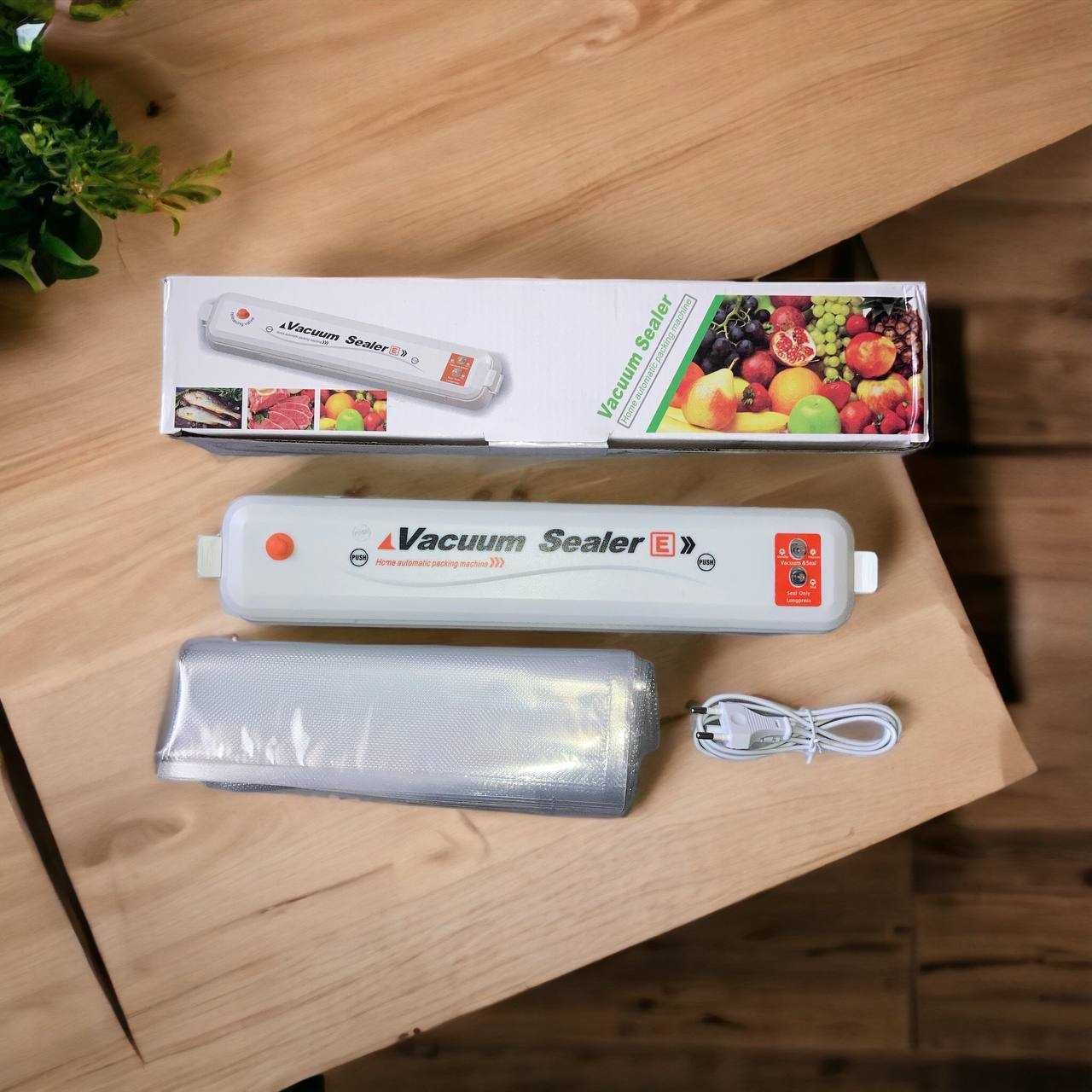 Вакууматор Vacuum Sealer черный и белый