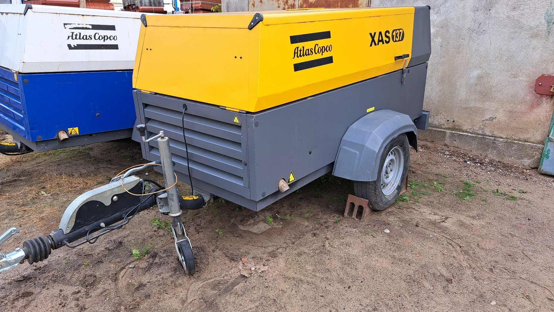 Kompresor sprężarka ATLAS COPCO XAS 137 KD 2016r. zarejestrowany PL