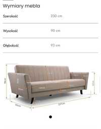 Sofa  linea  beżowa - rezerwacja