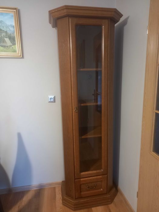 Witryna przeszklona ,kolor dąb jasny