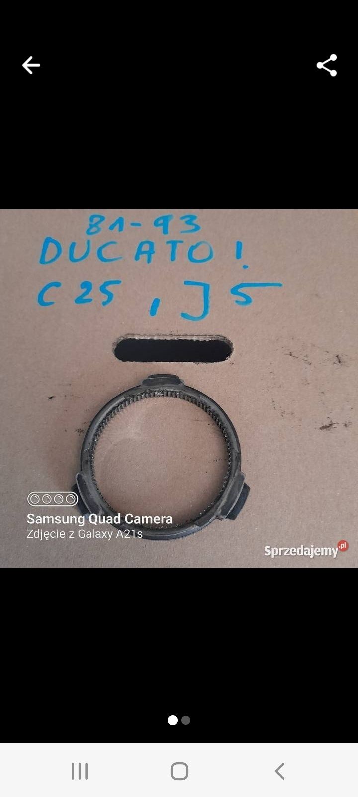 DUCATO.C25,J5 (81-93). synchronizator  1/2 ,3/4 ,5 biegu i inne czesci