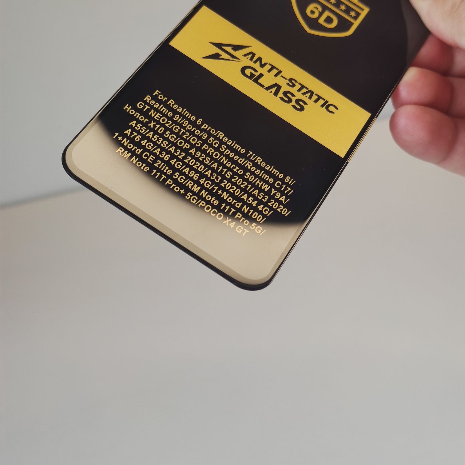 Захисне скло 6D Anti‑Static Glass Tecno Spark Go2025 Infinix HOT 50 5G