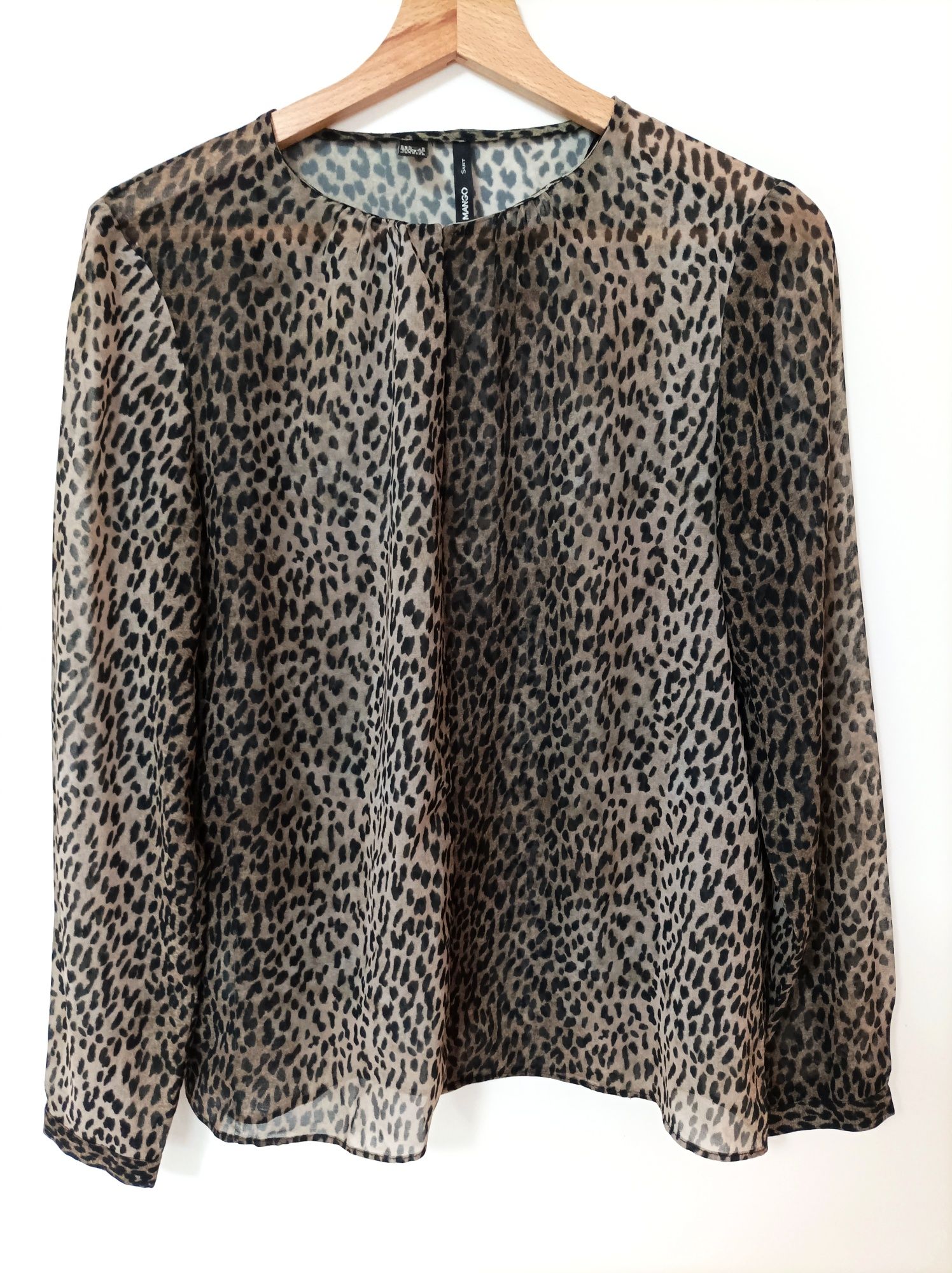 Blusa com padrão Leopardo - Mango (Tam. S)