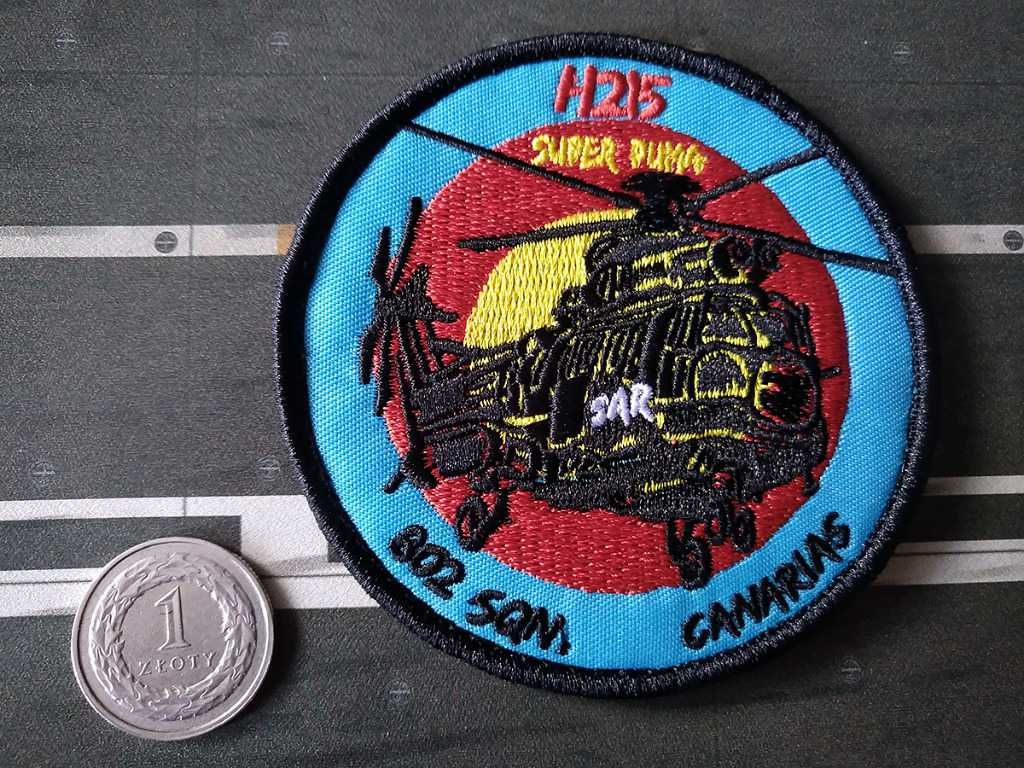 Naszywka H215 Super Puma 802 Squadron Canarias Hiszpania