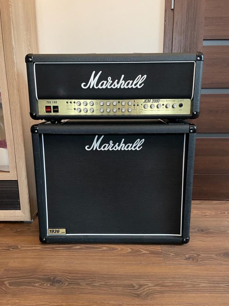 Marshall JCM 2000 Head + Marshall 1936 Lead 2x12