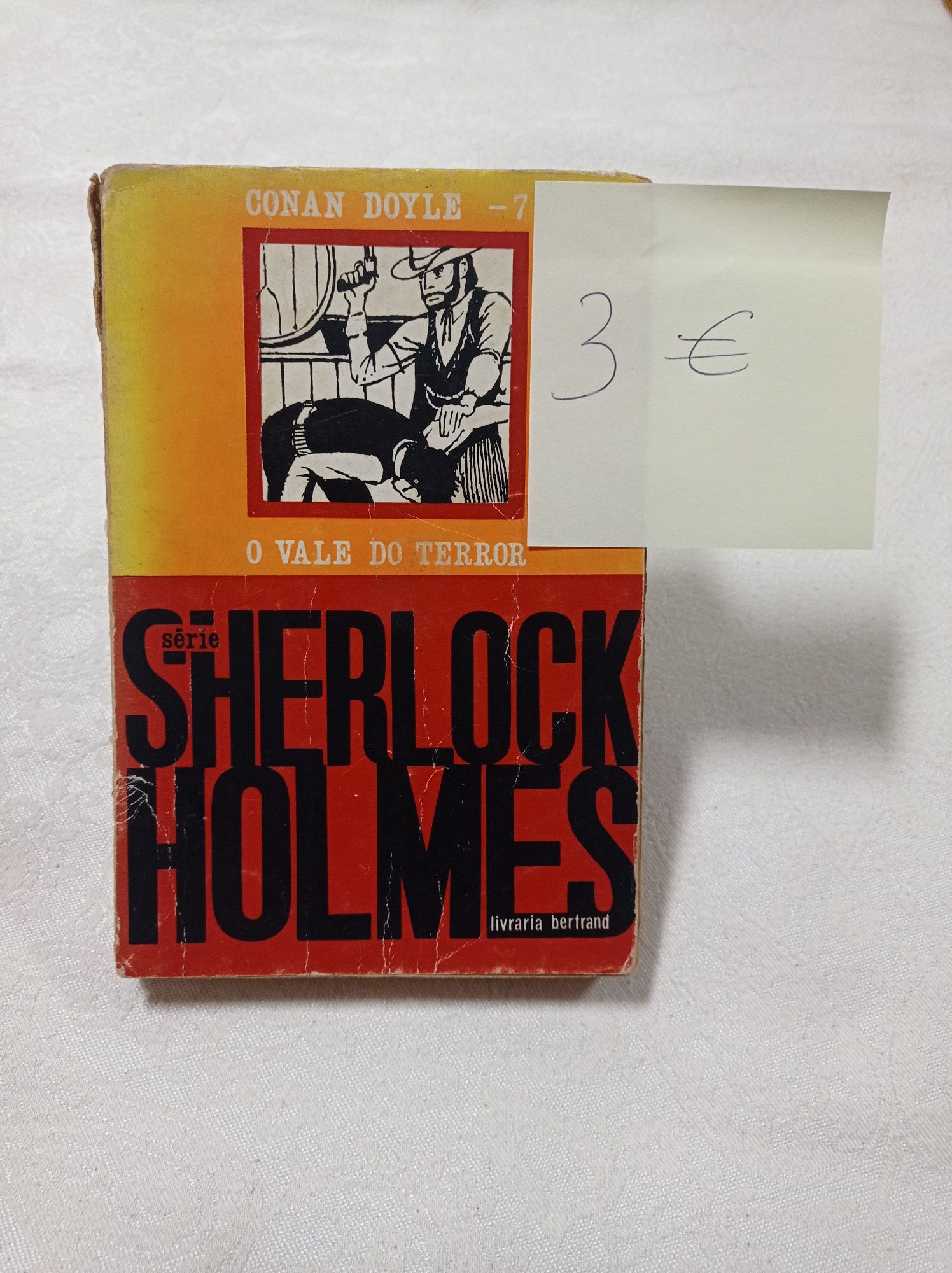 Livros Sherlock Holmes (preço por unidade)