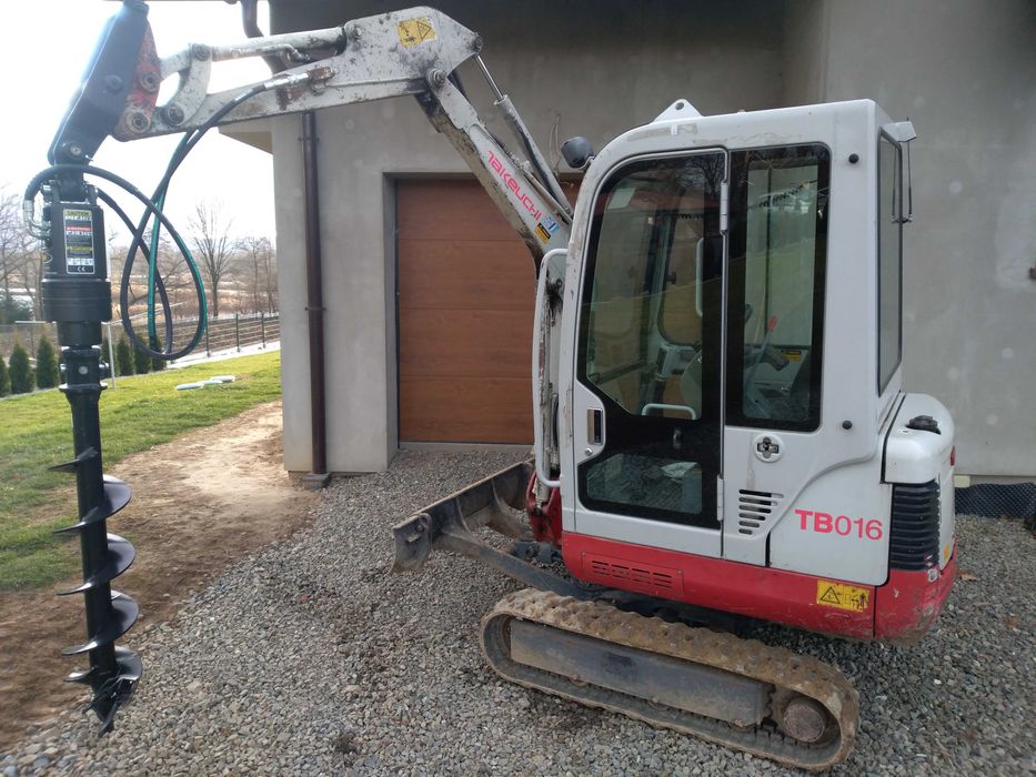 Wynajem minikoparka  wozidło2t 3t 1t wiertnica koparka ładowarka 5t