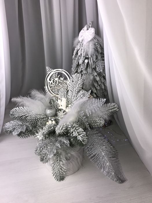 Вічний букет ручної роботи | Декор для дому Подарунок Новорічна ялинка
