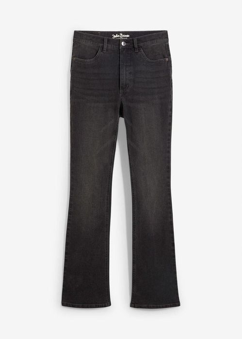 B.P.C jeansy bootcut wysoki stan szare ^38