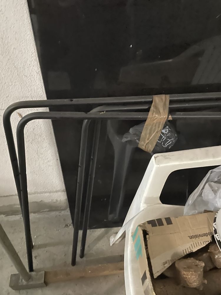 Mesa Cozinha Vidro Preto