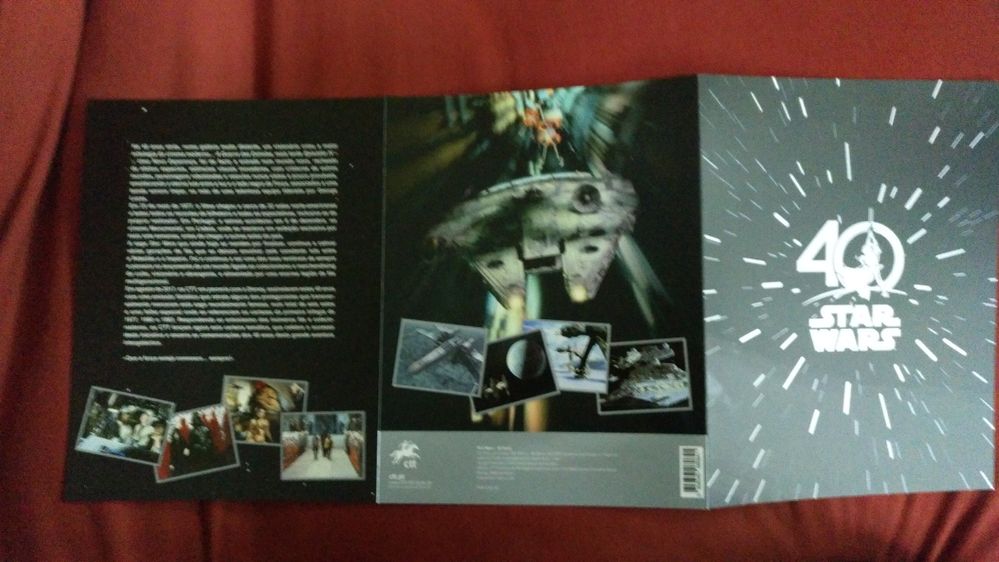 Selos STAR WARS - 40 ANOS Carteira Prestige - Edição limitada