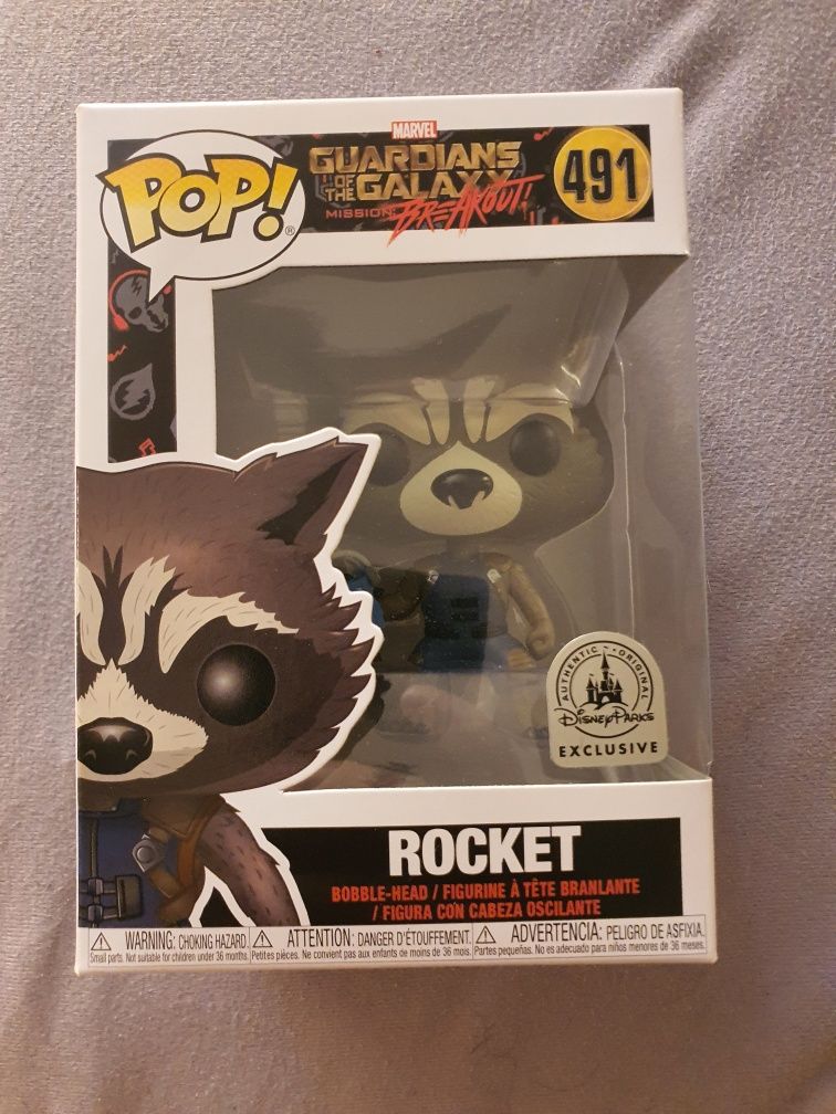 Funko Pop Marvel Guardians Of The Galaxy Rocket With Walkman Disney