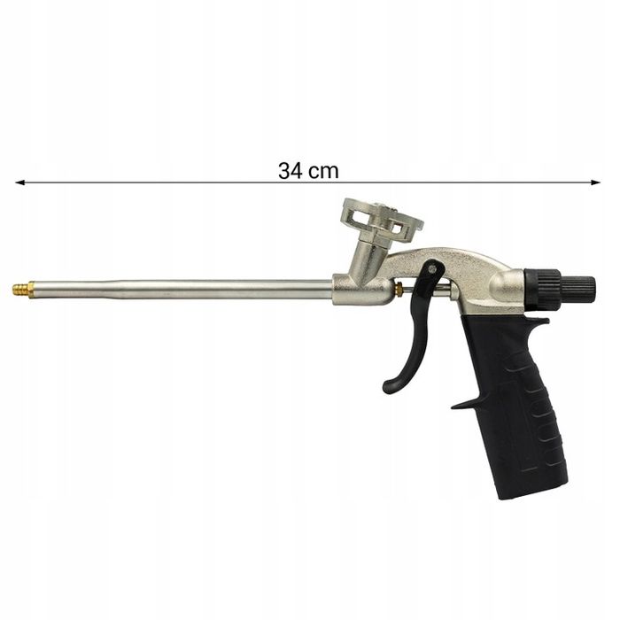 Pistolet Do Piany Montażowej Kleju Pianokleju Metalowy Stalowy Bauhus