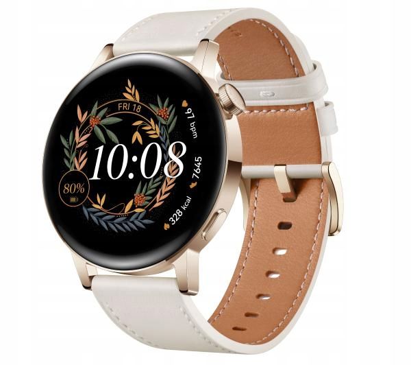 Smartwatch Zegarek Huawei Watch Gt 3 42mm Gps Amoled Biały
