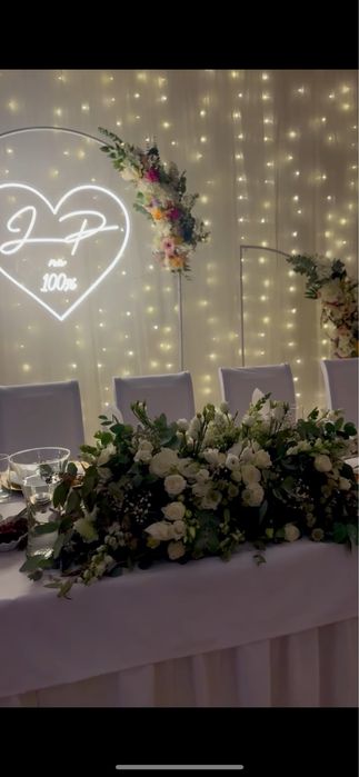 Dekoracje sali wesele, chrzest