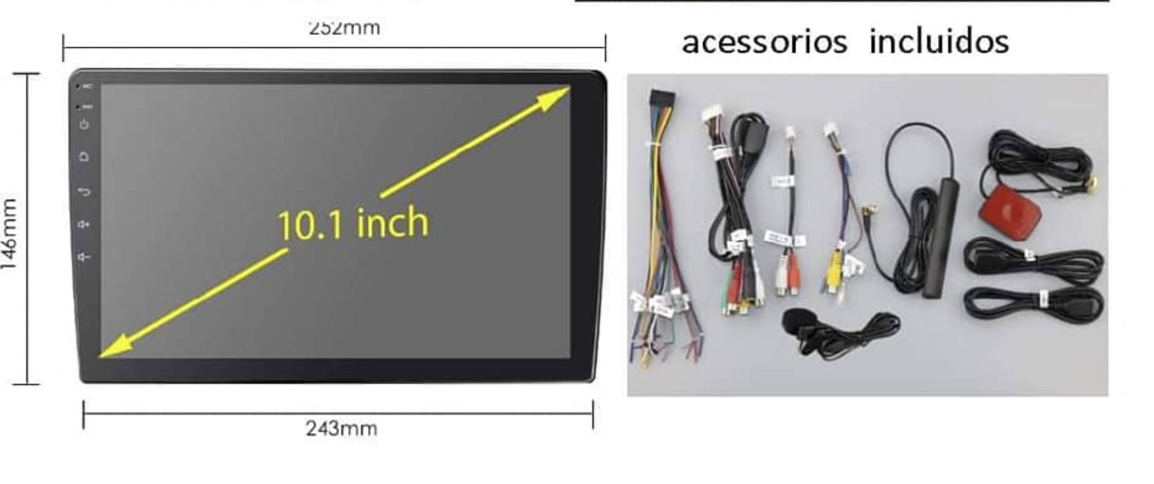 Rádio 2 DIN - Android 10"polegadas