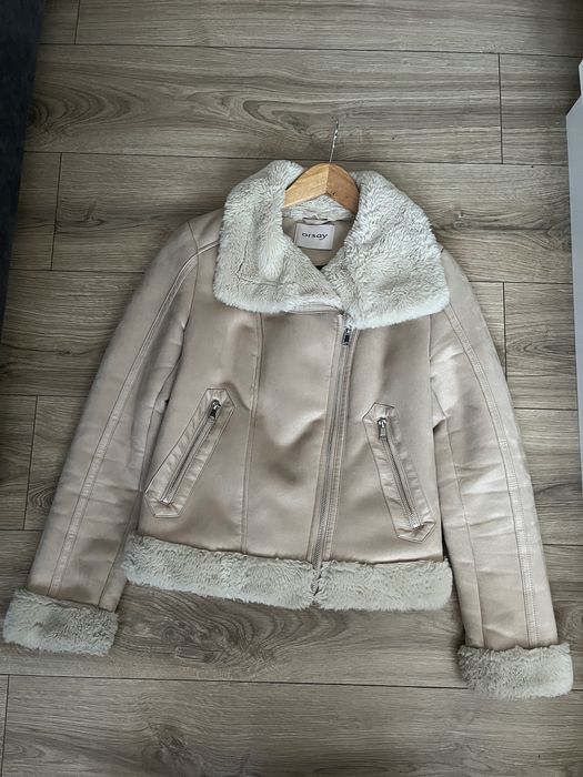 Kurtka ramoneska z futerkiem biker
