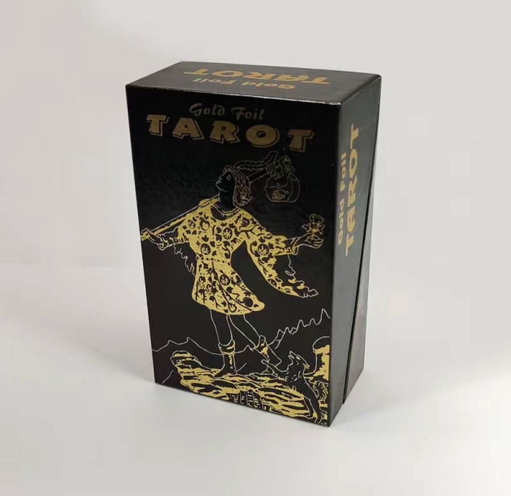 Таро 12*7см Золота колода Райдер Уєйт Tarot Пластикова