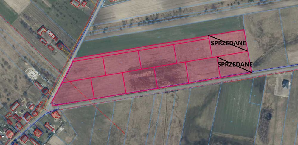 Działki 3 - 3,5 tys m2 Jeziorno