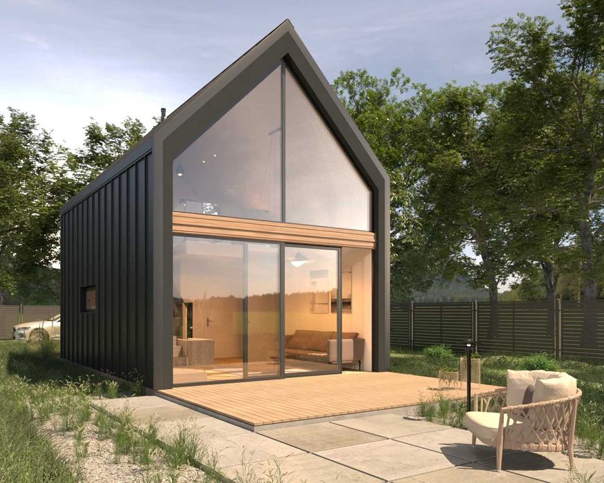Sprzedam konstrukcję domu 52 m² – prefabrykowana, z montażem 99 tys zł
