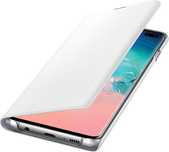 Samsung, etui Galaxy S10 Plus Folio LED z uchwytem na kartę, biały