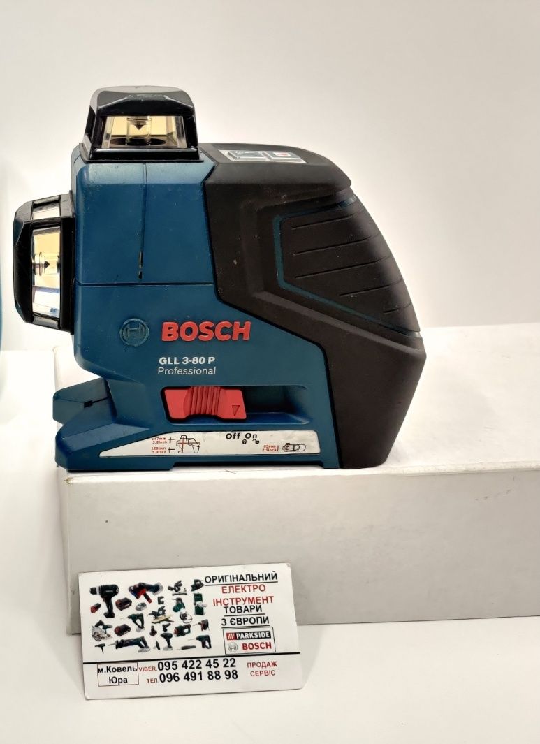 ОРИГІН лазерний нівелір зНімеччин Bosch GLL 3 80 P/лазер/уровень/рівен