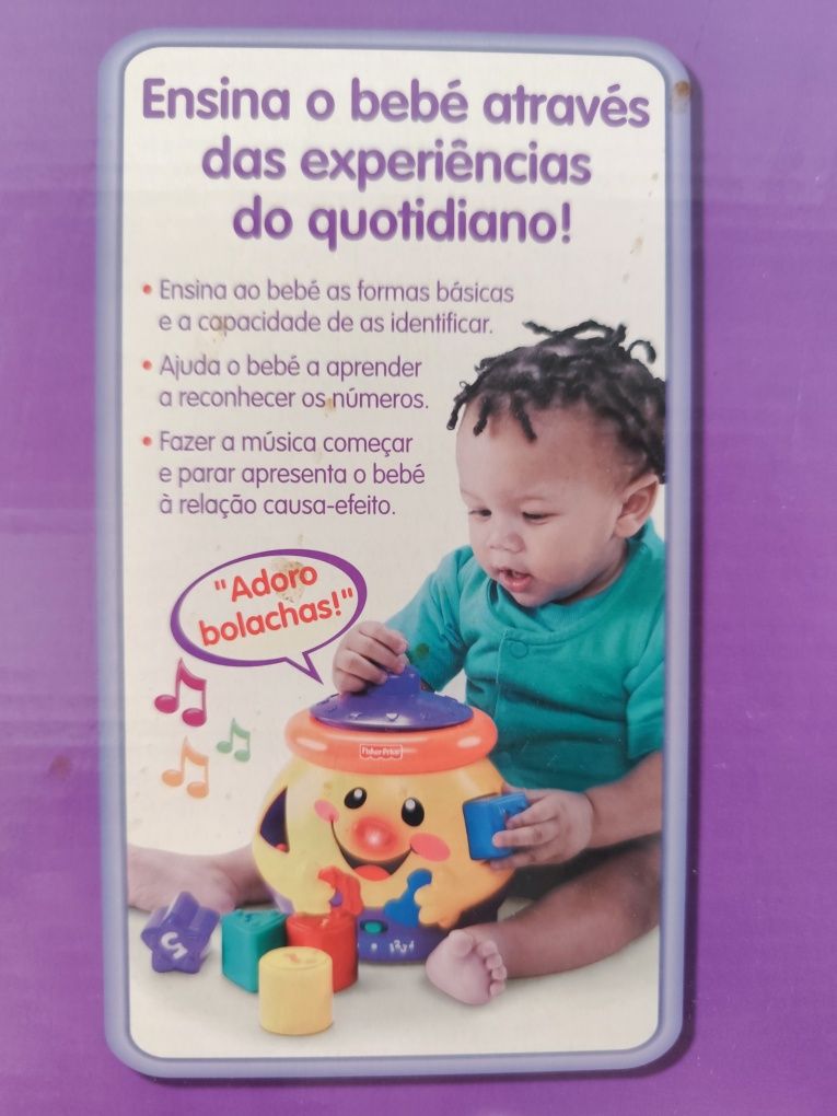 Brinquedo Fisher-Price para aprender números e formas