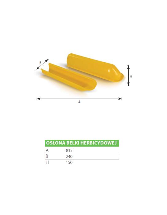 Osłona belki herbicydowej - Z TWORZYWA SZTUCZNEGO