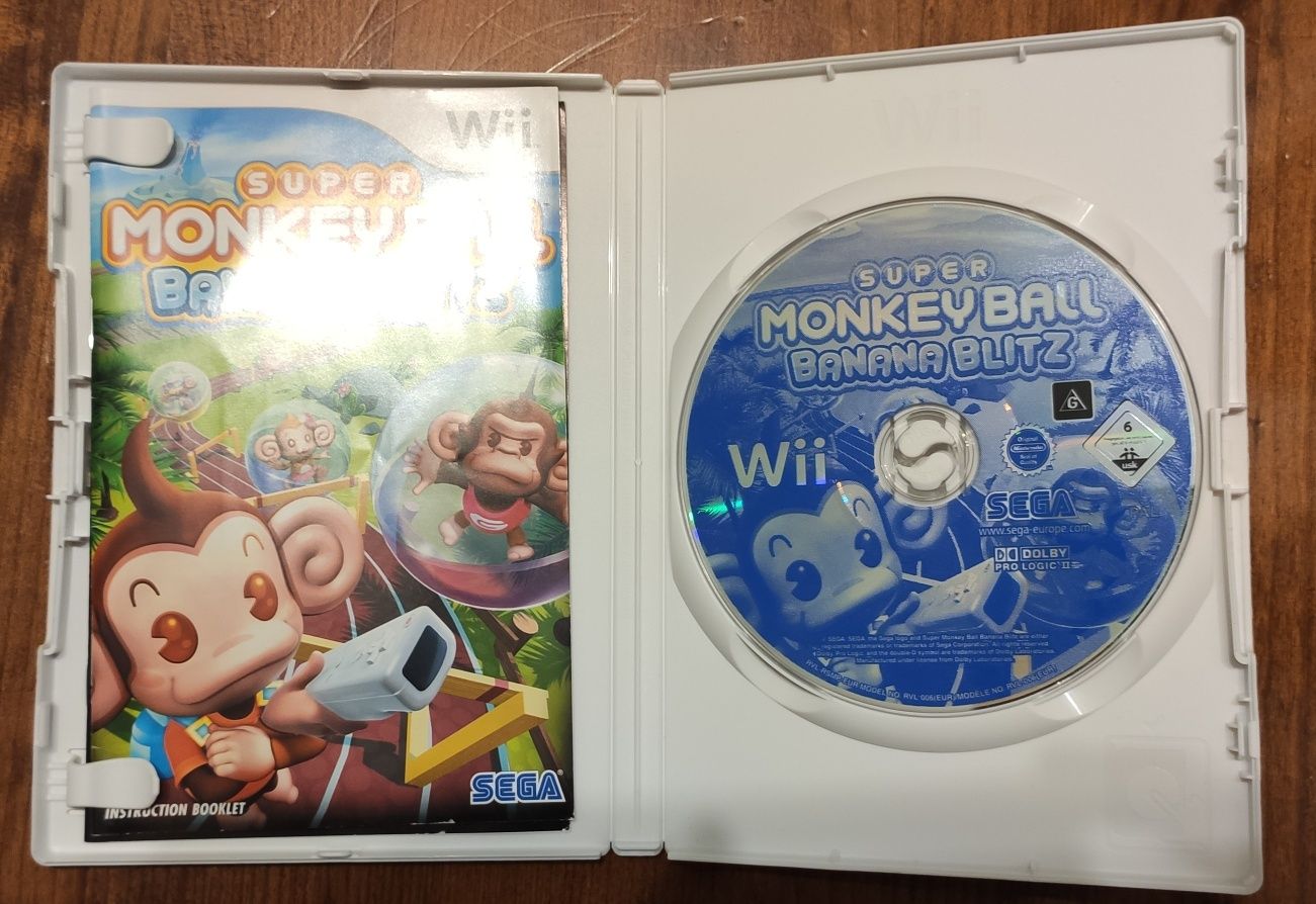 10€ - Conjunto 2x Jogos Super Monkeyball + Hell's Kitchen - The game W