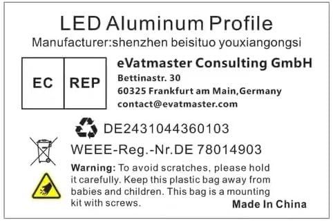 Besseto Profil LED do suchej zabudowy, 6 sztuk x 1 m