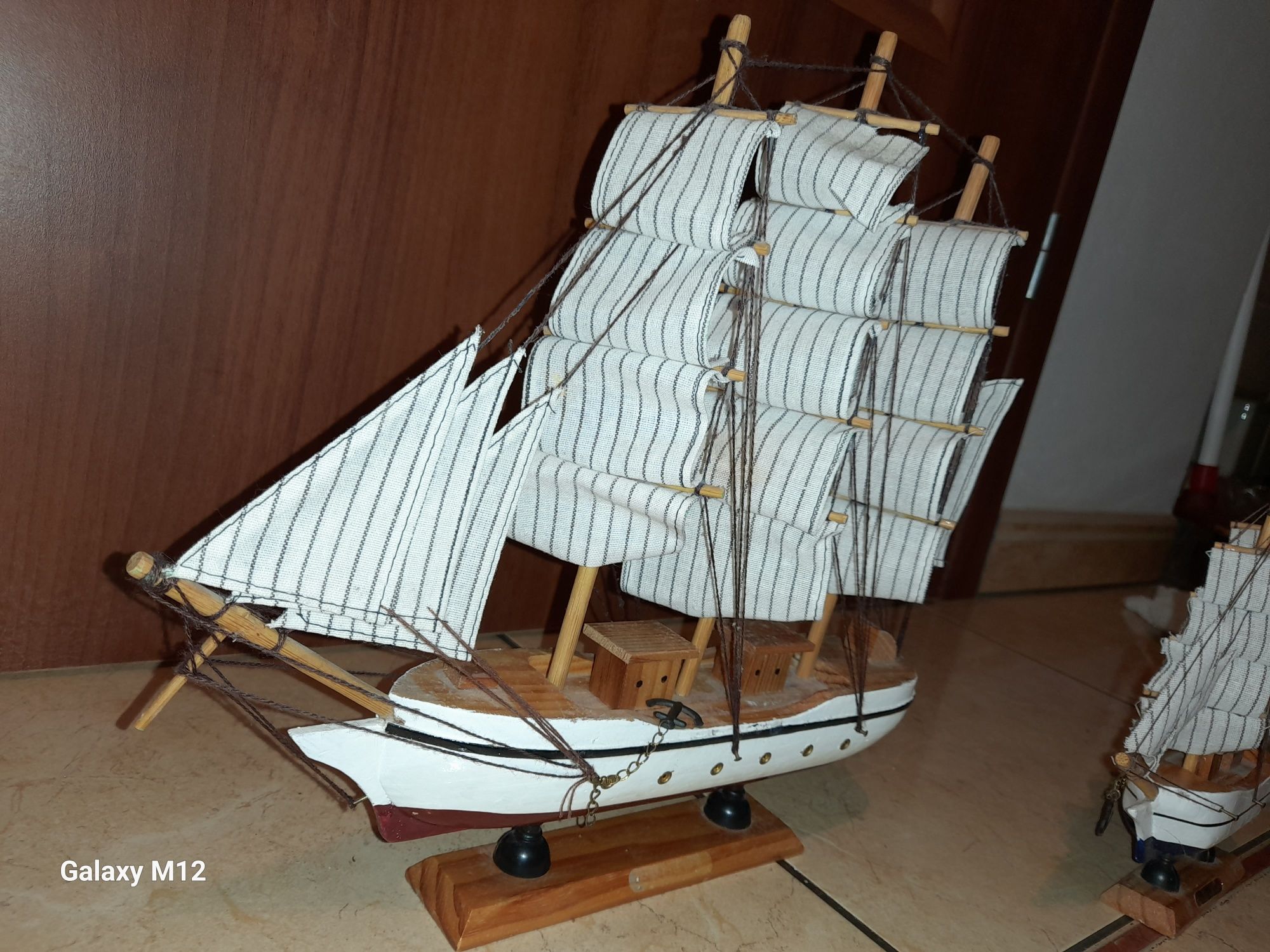 Żaglowiec drewno 2 sztuki