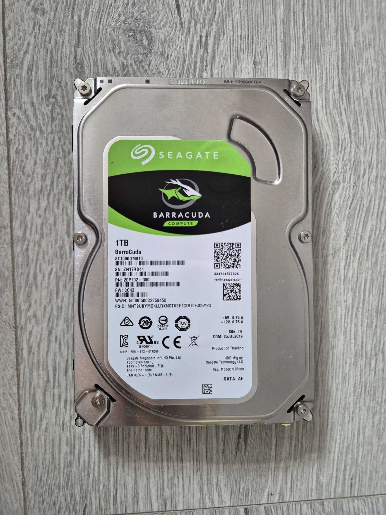 жорсткий диск для ПК 1TB TOSHIBA/Seagate/WD | SATA3\7200RPM\3.5"\64MB