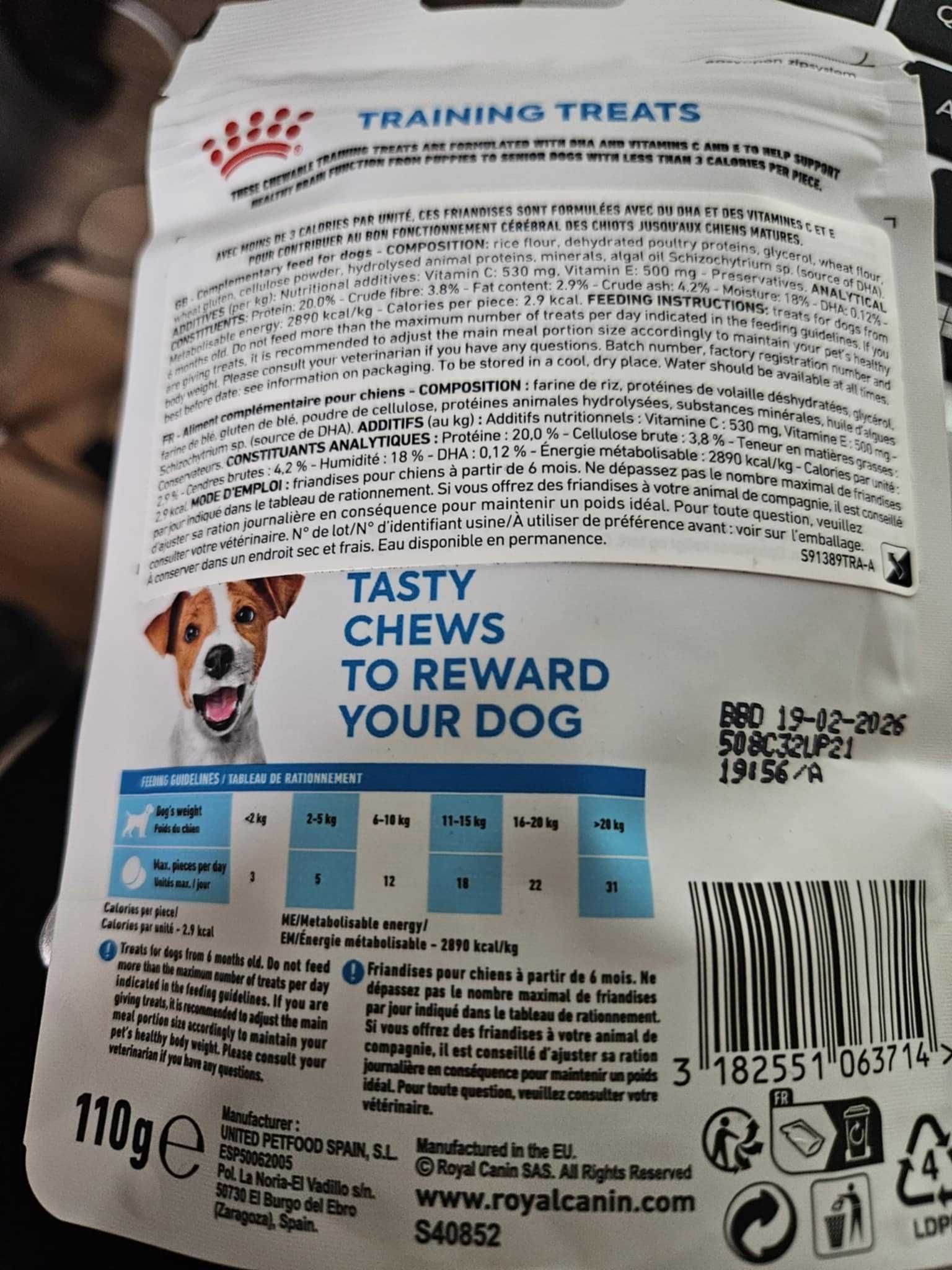 ROYAL CANIN Training Treat Dog 110g przysmak treningowe educ x 2 op