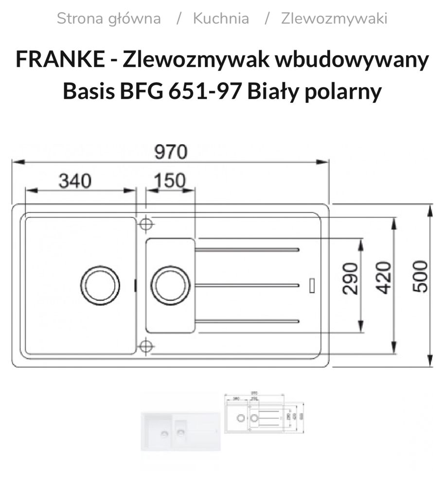 Zlewozmywak FRANKE