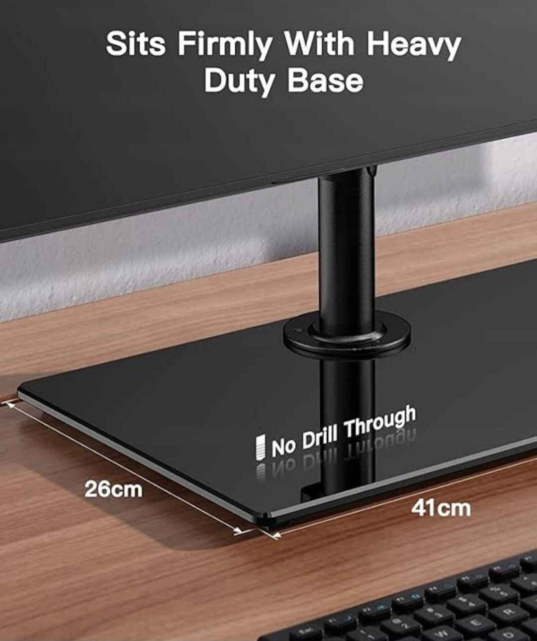 ErGear Uchwyt na dwa monitory stojący dla 13-32 cali EGCM3