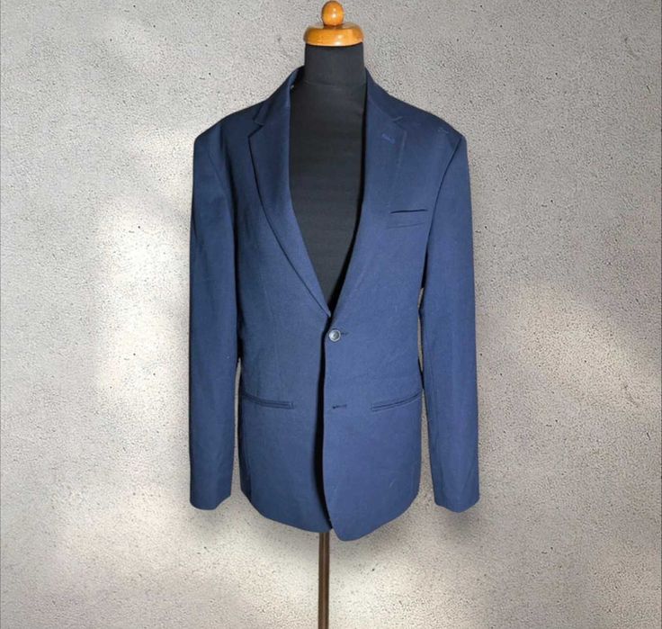 Elegancka stylowa męska granatowa marynarka Jack&Jones rozmiar 50