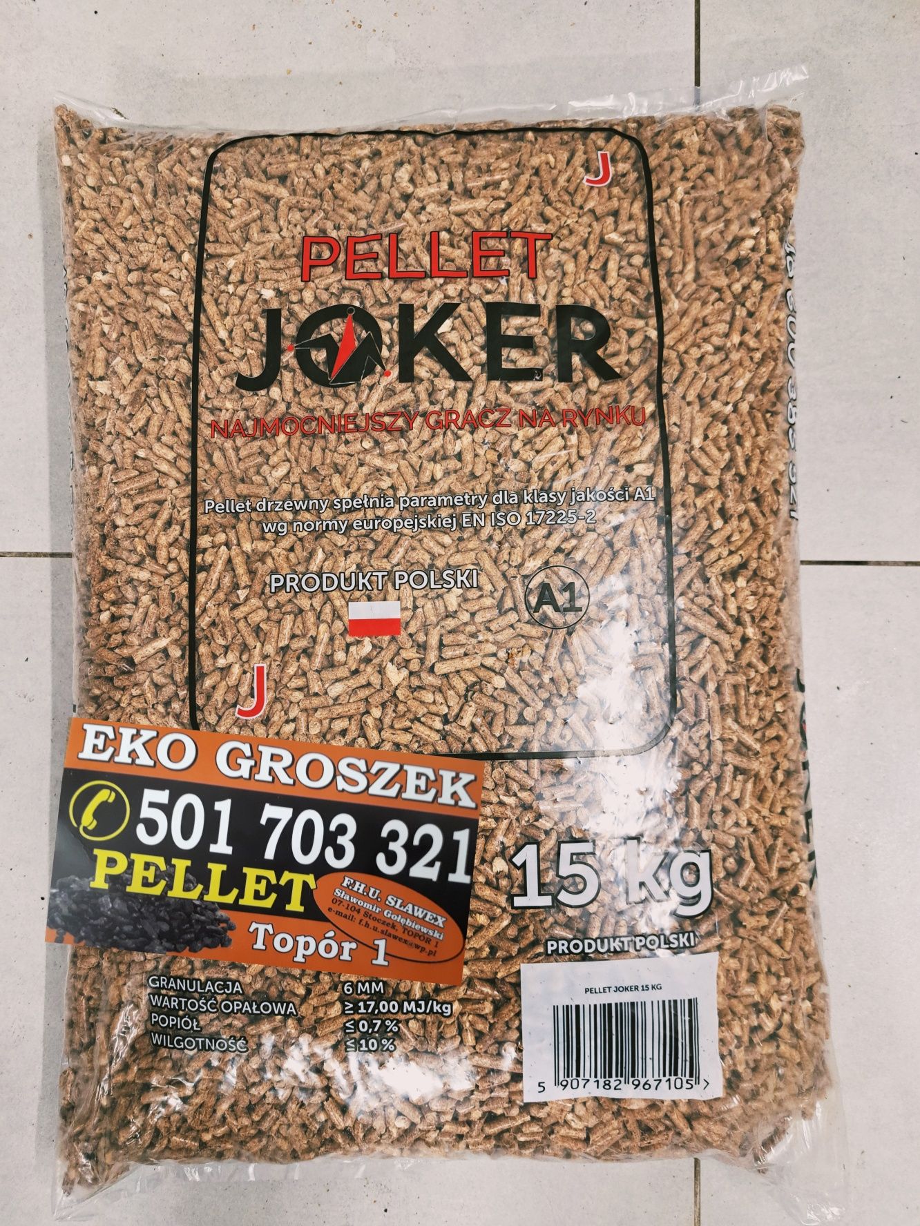 Pellet JOKER A1 Polski Producent Polski Produkt.