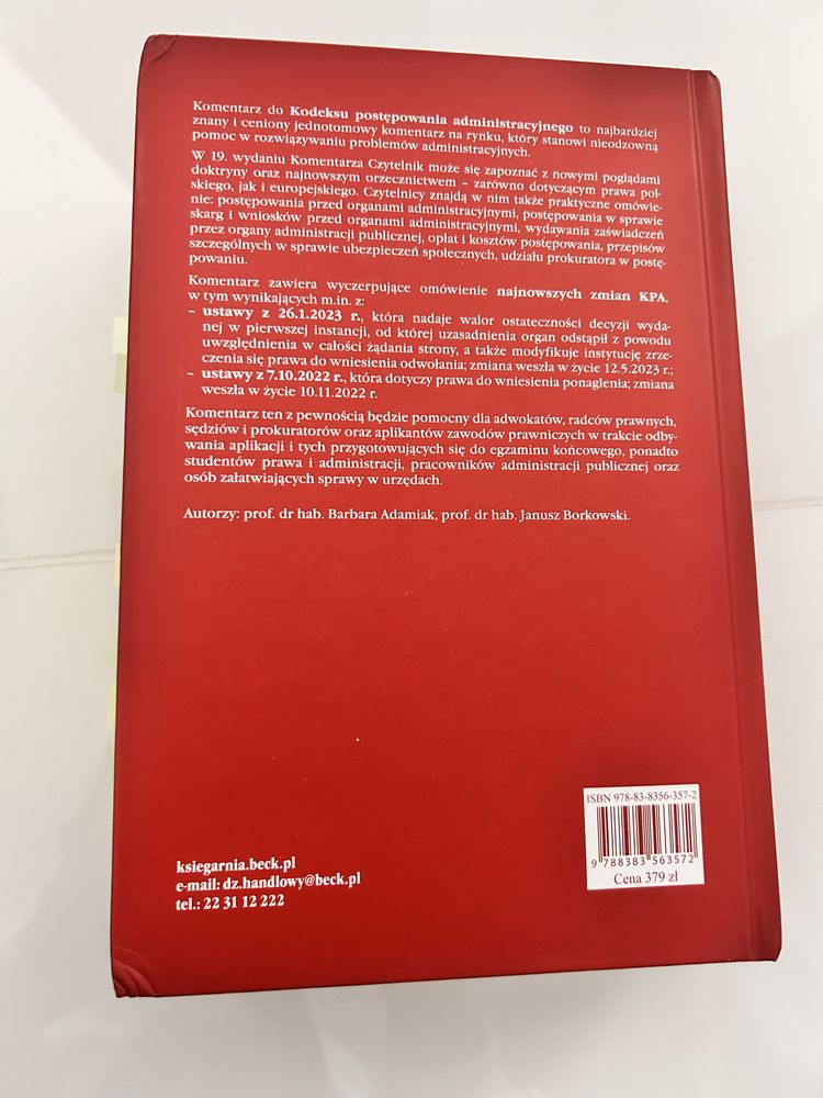 Komentarz KPA Adamiak Borkowski C.H. Beck 2024 nowy