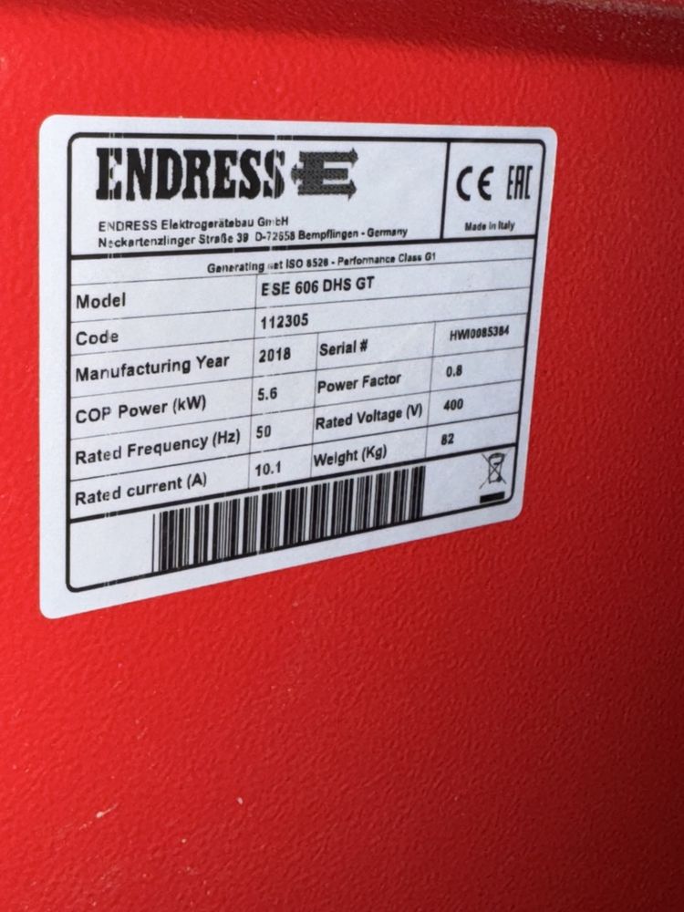 Agregat prądotwórczy Endress ESE 606 , silnik Honda GX 390
