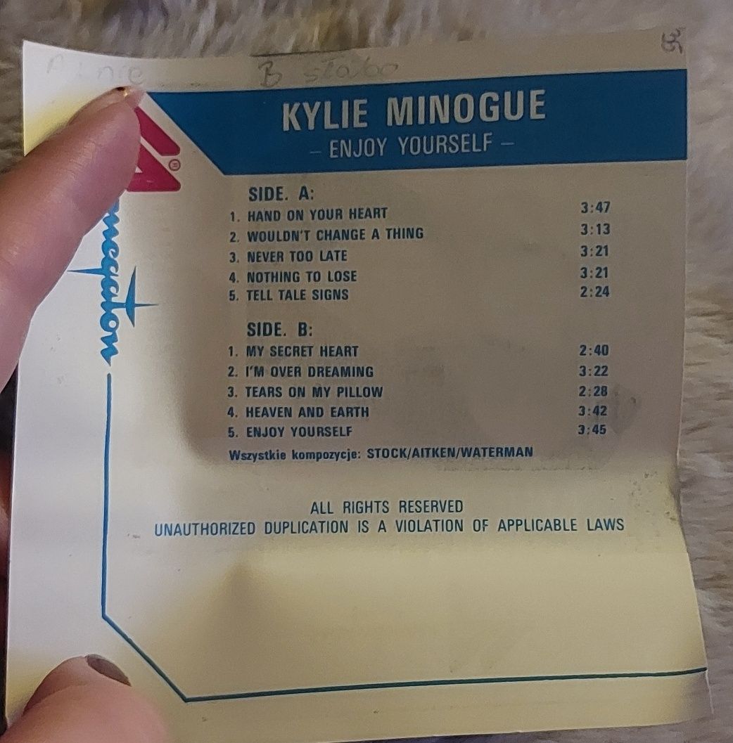 Kylie Minogue - Enjoy yourself - kaseta magnetofonowa