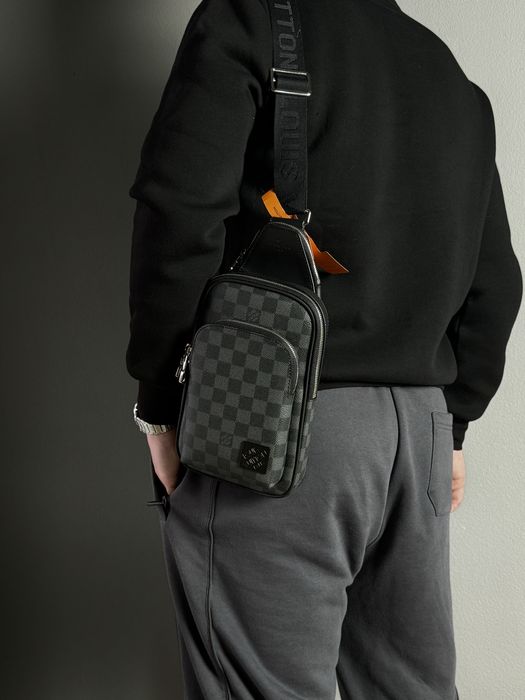 Чоловіча сумка Louis Vuitton мужская сумка слинг авеню барсетка клатч